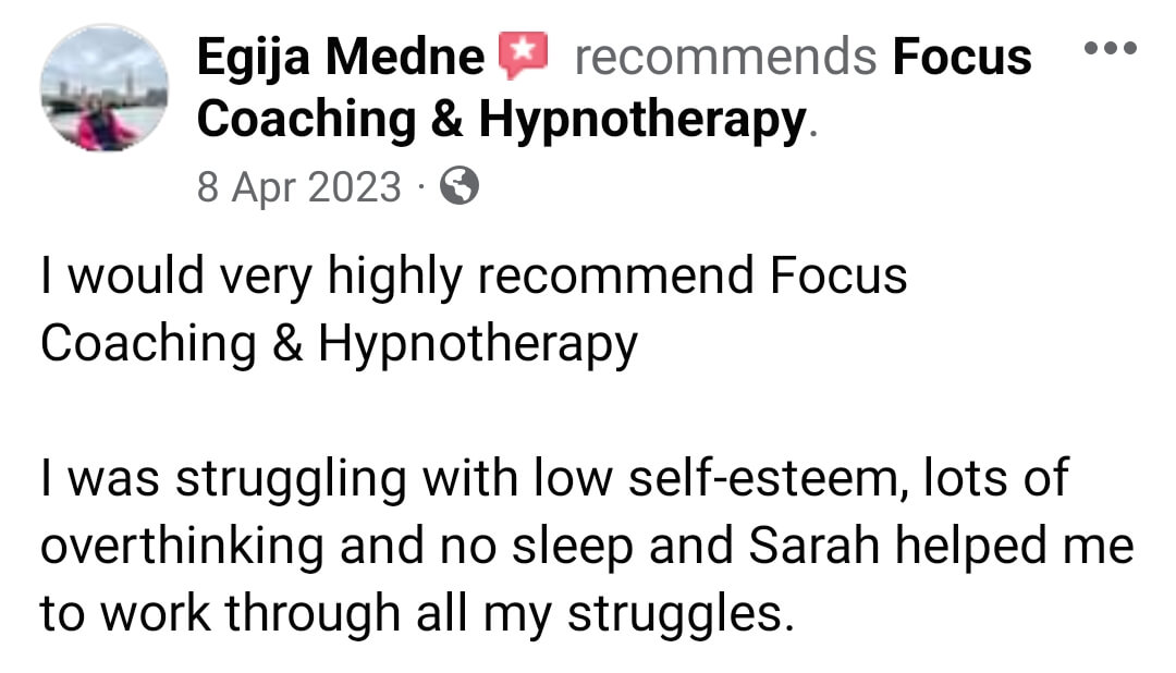 low self-esteem, overthinking, poor sleep