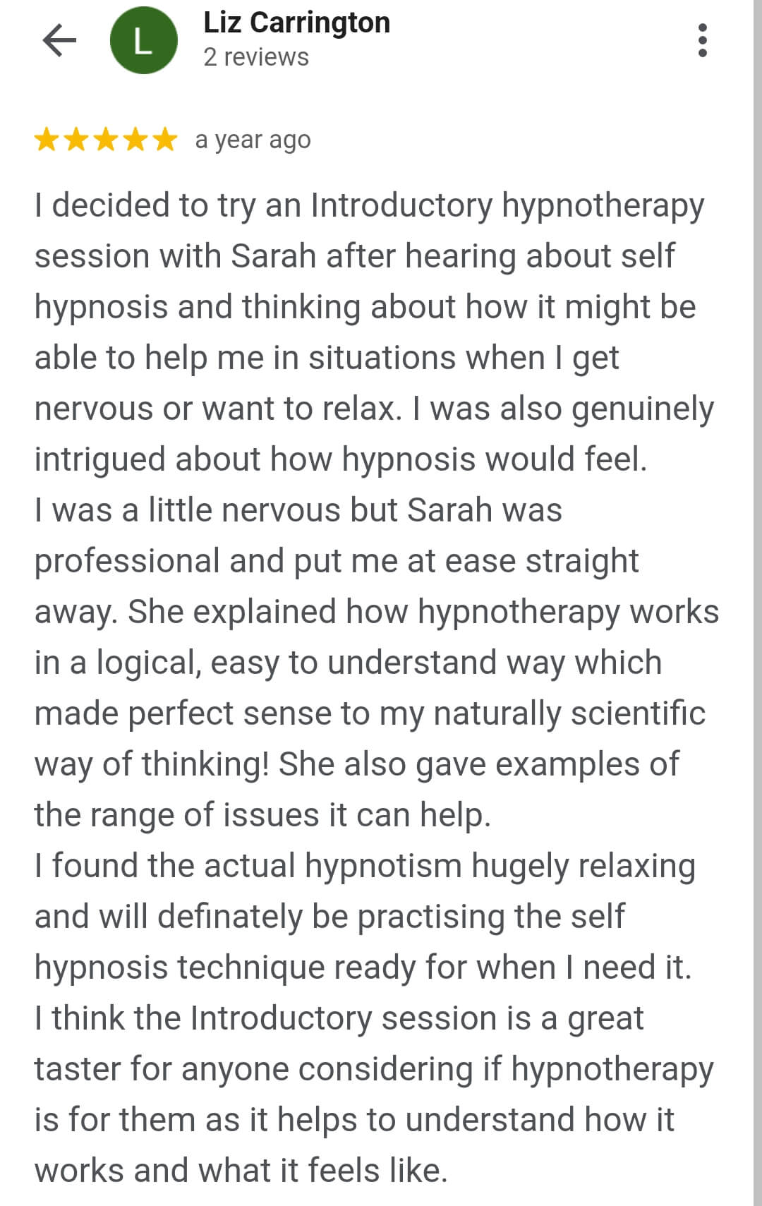 nervous, self-hypnosis