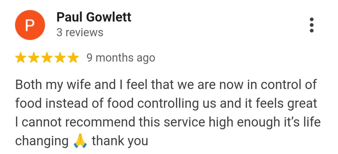 in control, food cravings